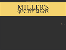 Tablet Screenshot of millersqualitymeats.com